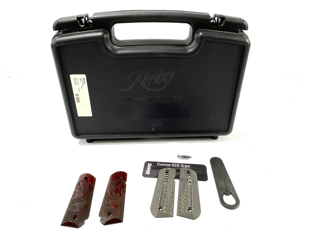 Kimber Camp Guard 10 Factory Case & Two Sets of 1911 Grips