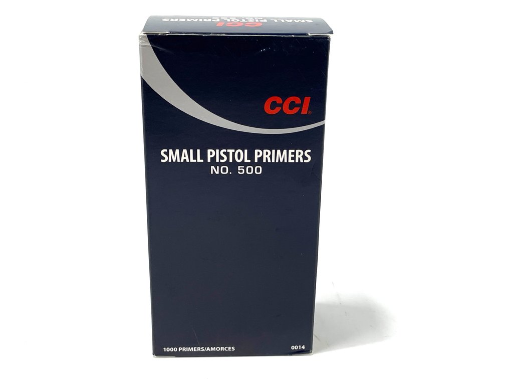 Small Pistol Primers - 1000-Count Box of CCI No. 500
