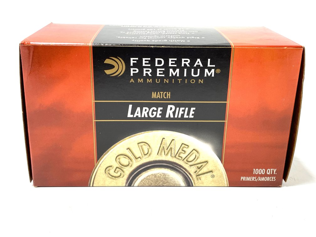 Large Rifle - 1000-count Brick of Federal GM210M Match Primers