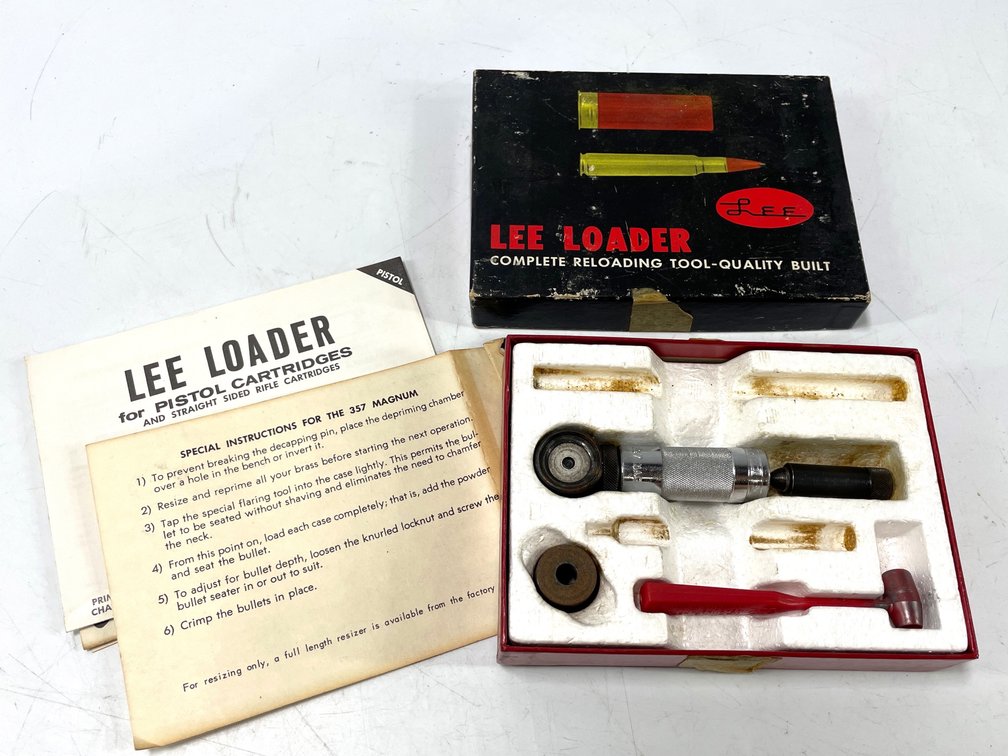 Lee Loader .357 Mag Reloading Kit, Die & MAC Tool Set