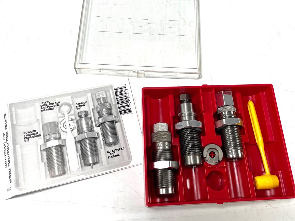 Lee Model 90512 44 Magnum Carbide 3-Die Set