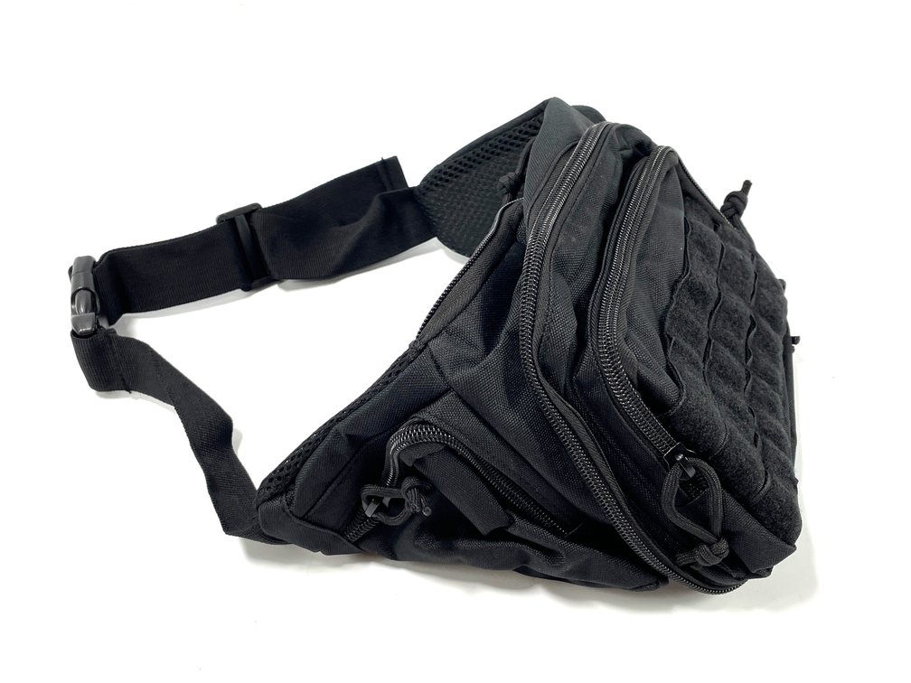 Black Tactical MOLLE Waist Bag