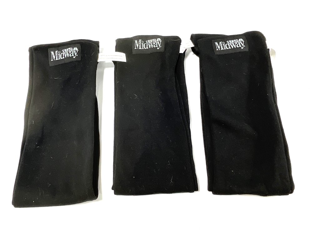 Three MidwayUSA Knit Gun Socks