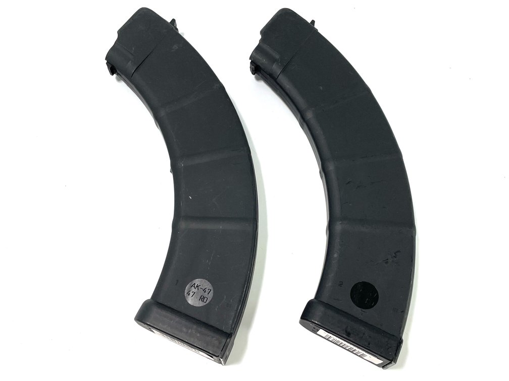 Two Thermold 47-Round AK-47 Polymer Magazines