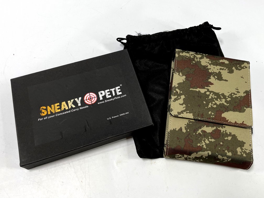 Sneaky Pete Camouflage Concealed Carry Flap Holster with Box