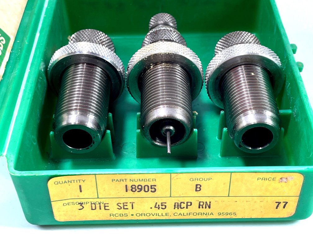 RCBS .45 ACP RN 3-Die Reloading Set