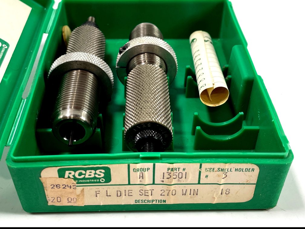 RCBS .270 Win Full Length Die Set and R-P Snap Cap