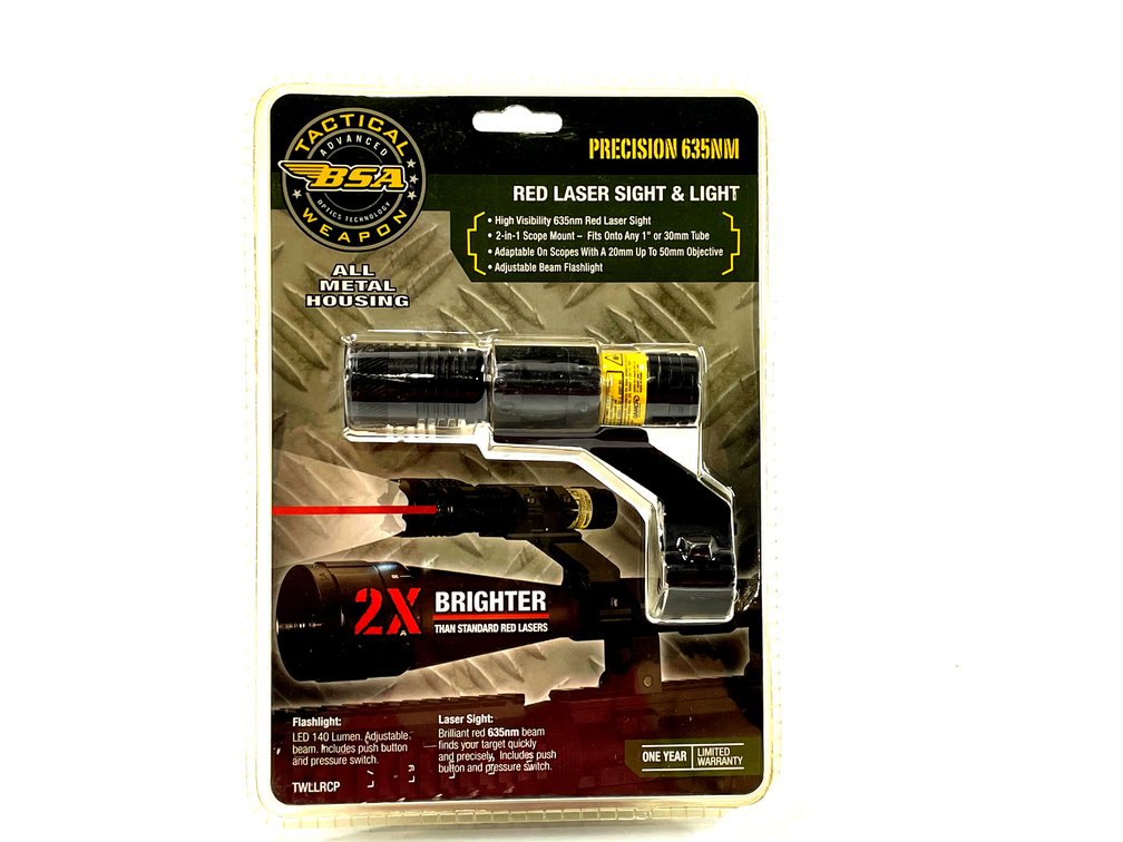 BSA Tactical Weapon Red Laser Sight & Light Combo