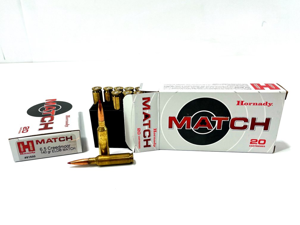 6.5 Creedmoor - Two Boxes of Hornady 140-gr ELD Match Ammo
