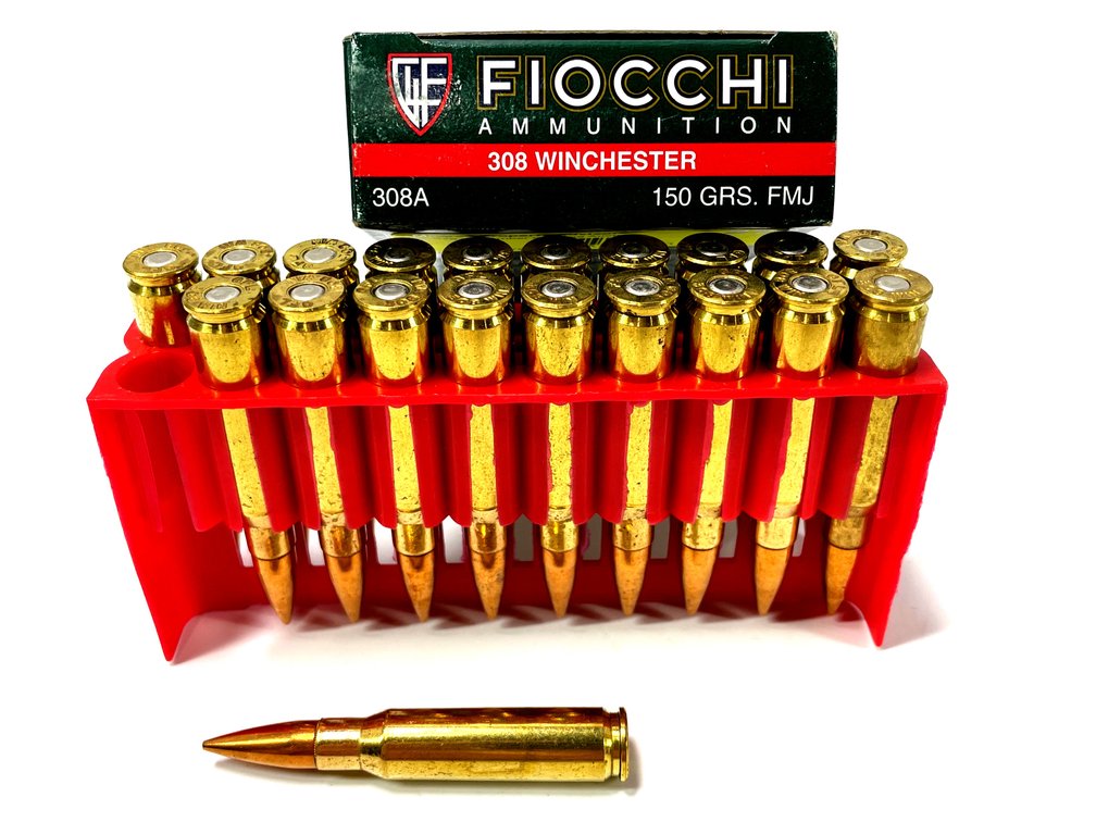 .308 Winchester - 20-round Box of Fiocchi 150-grain FMJ Ammunition