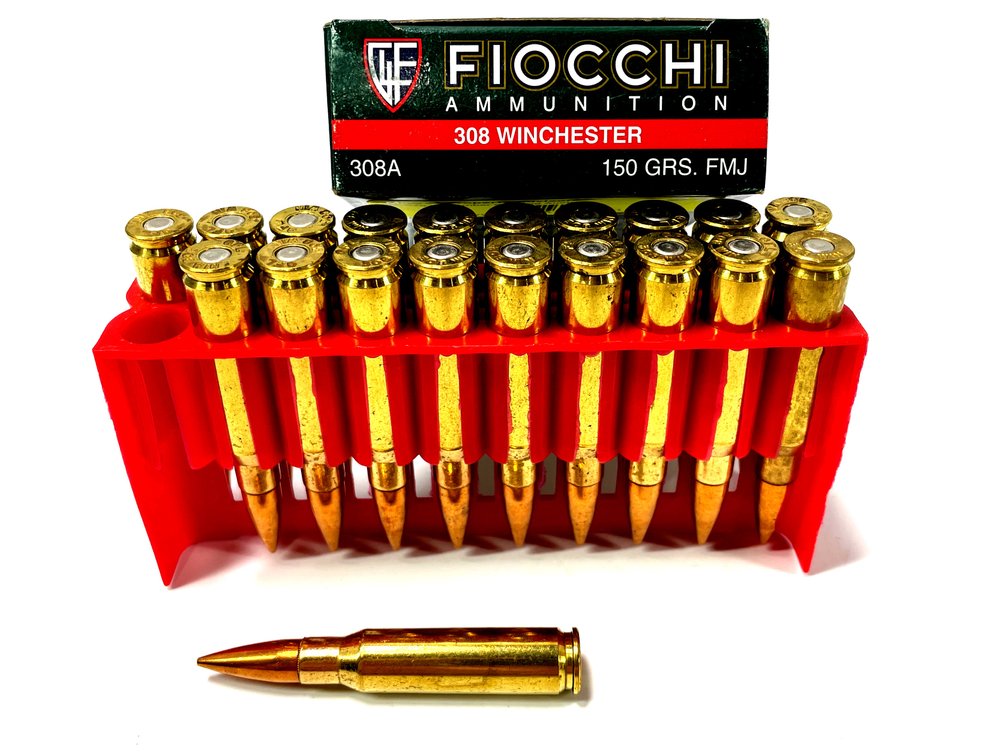 .308 Win - 20-round Box of Fiocchi 150-grain FMJ Ammunition