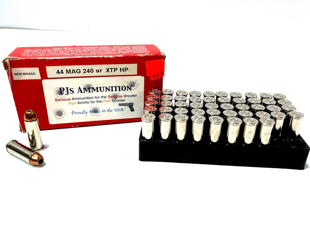 .44 Magnum - Box of PJ's Ammunition 240-grain XTP HP