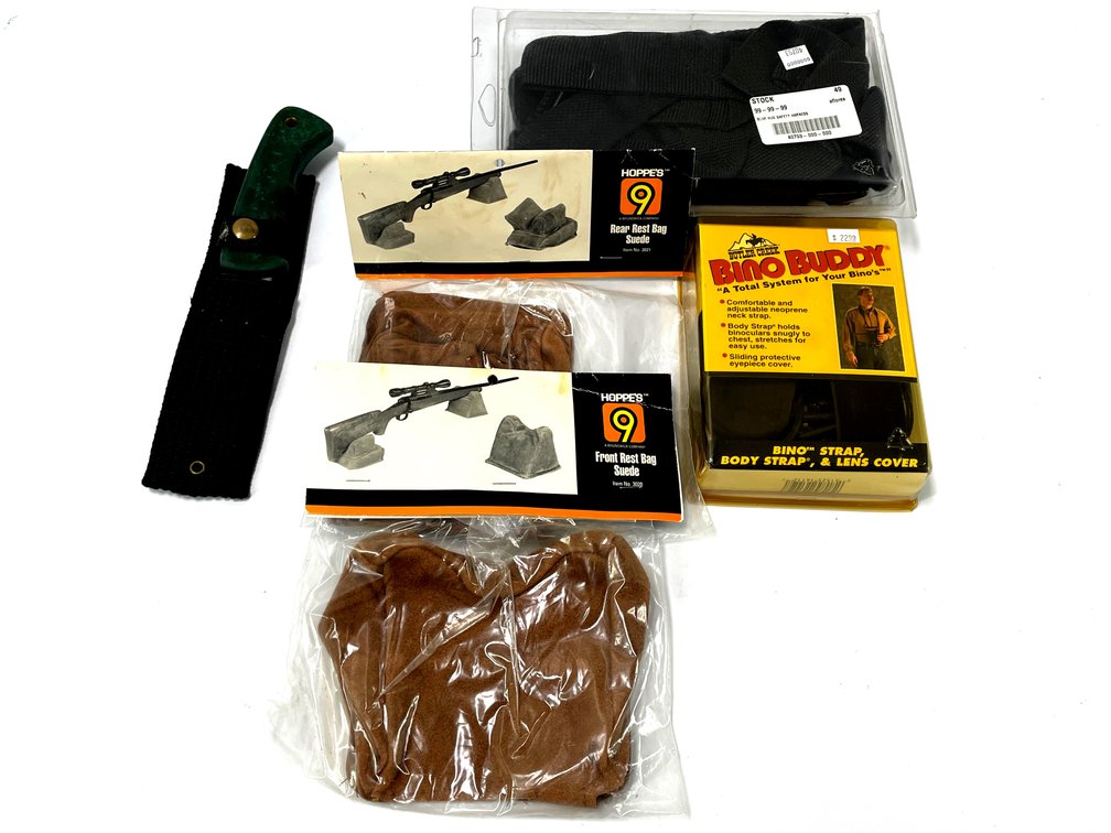 Schrade 142OT Knife, Hoppe's Bags & Hunting Accessories