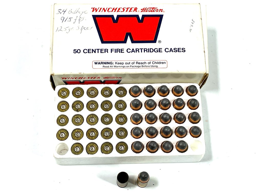 9mm Luger - Winchester Western Box with 25 Reloads and 25 Spent Cases