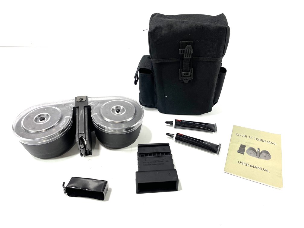 5.56mm - 100-Round KCI AR-15 Dual Drum Magazine Kit