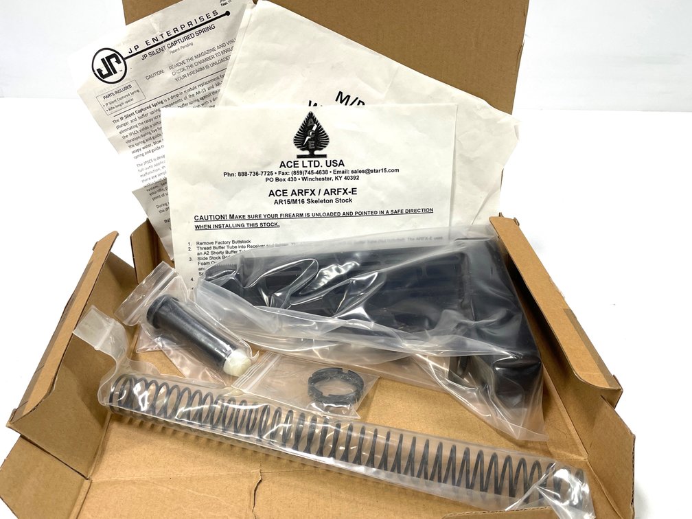 ACE AR15/M16 Skeleton Stock & JP Silent Captured Spring