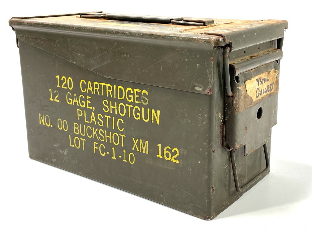 Military Surplus 12-Gauge 00 Buckshot Ammunition Can