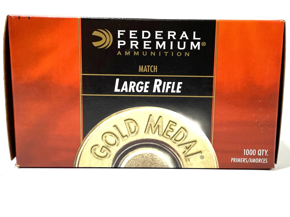 Large Rifle Match Primers - 1000-count Box of Federal Premium GM210M