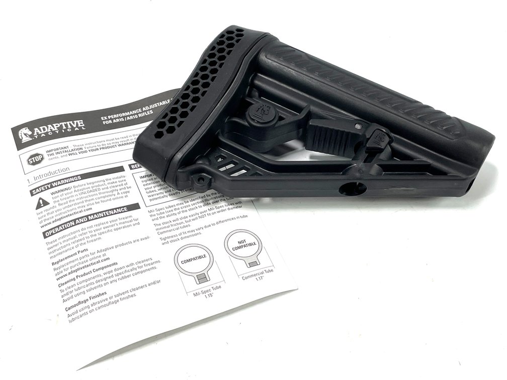 Adaptive Tactical EX Performance AR15/AR10 Adjustable Stock