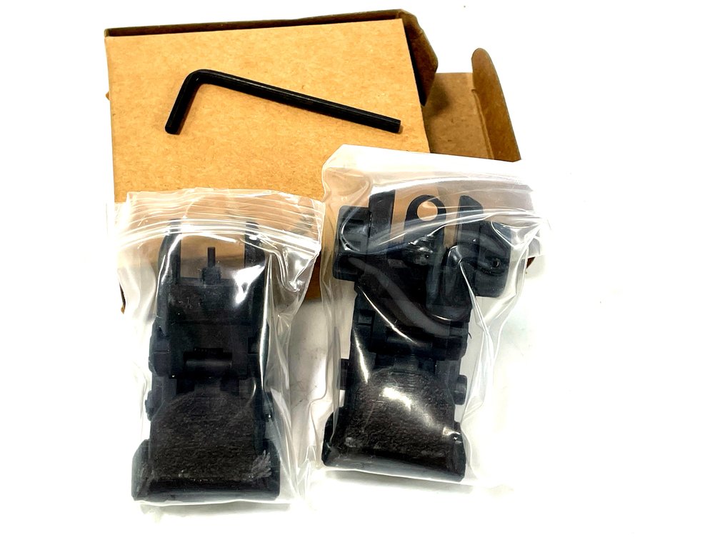 Polymer AR-Style Flip-Up Iron Sights Set