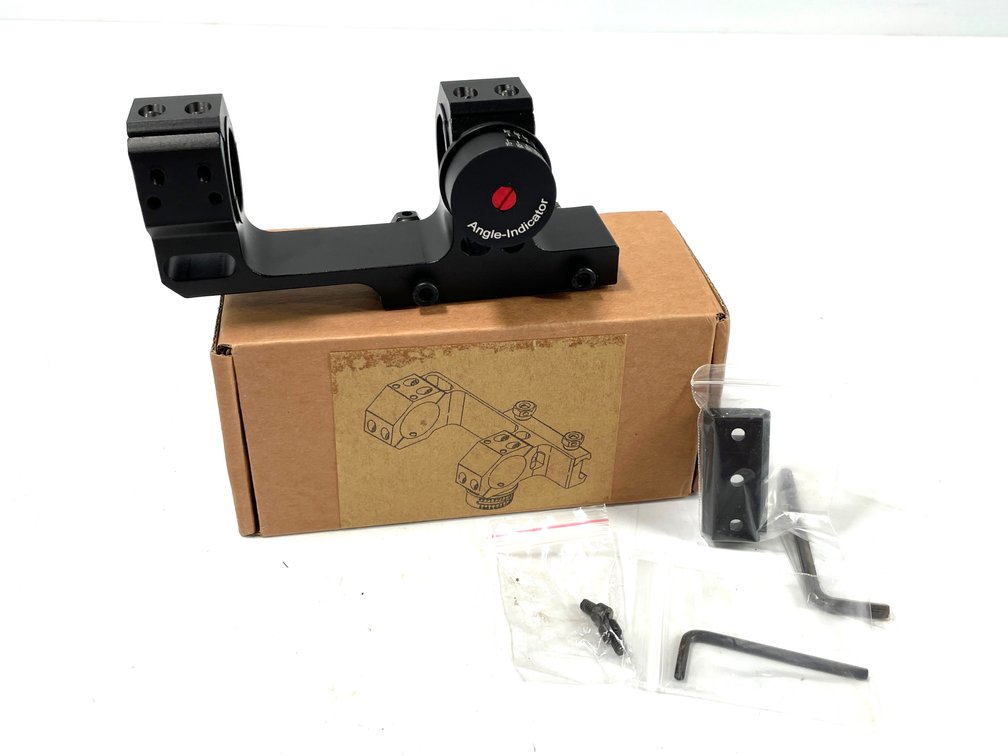 Cantilever Scope Mount with Integrated Angle Indicator