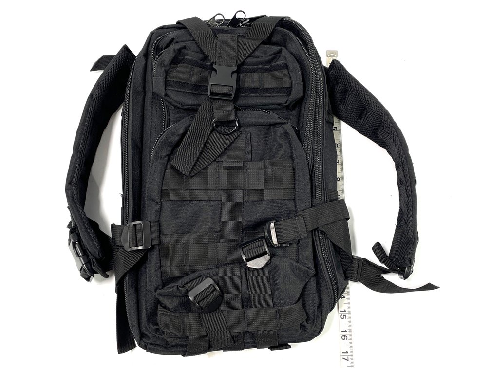 Unbranded Black MOLLE Tactical Backpack