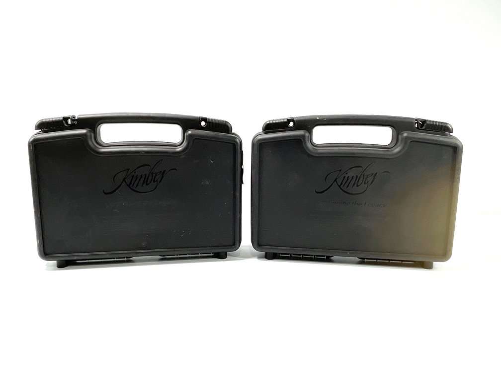 Two Kimber Pistol Hard Cases with 1911 Accessories