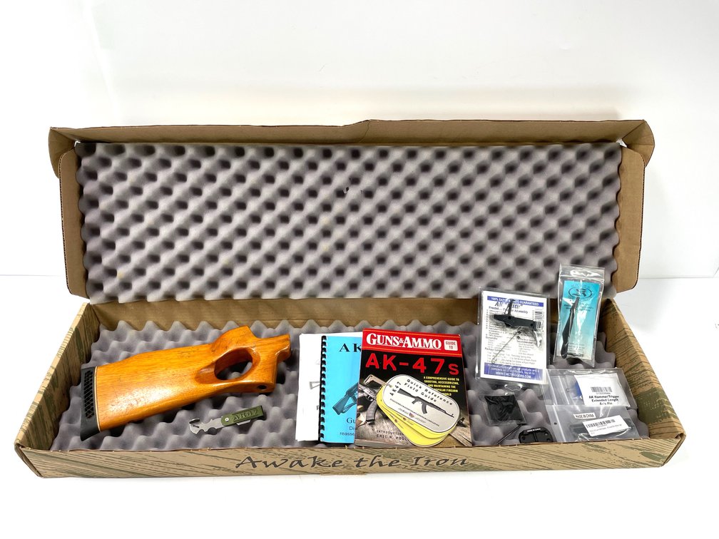 AK-47 Parts Lot - CMC Elite Trigger, Krebs Custom Pins & Thumbhole Stock