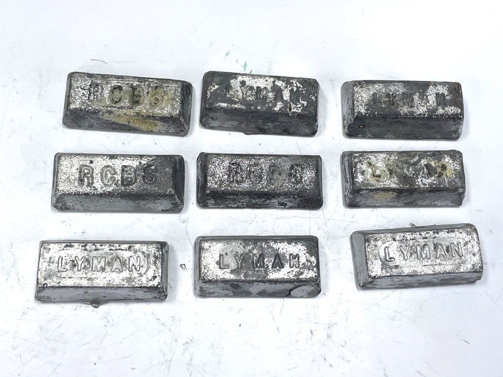9 RCBS & Lyman Lead Casting Ingots
