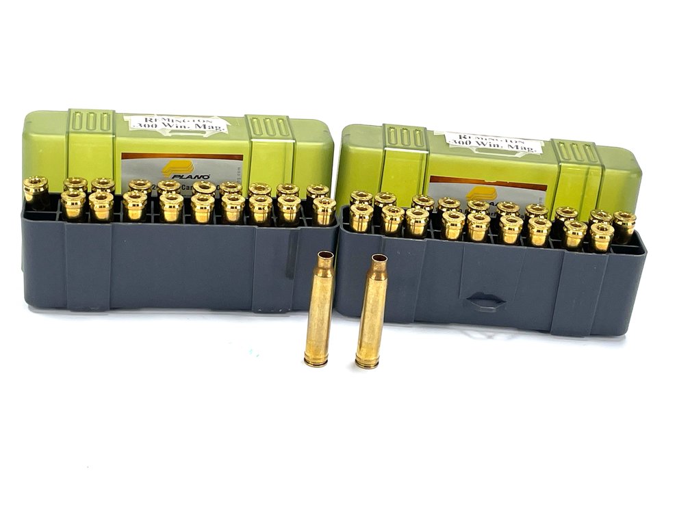 .300 Win. Mag. - 40 Units of Remington Unprimed Brass in Two Plano Cases