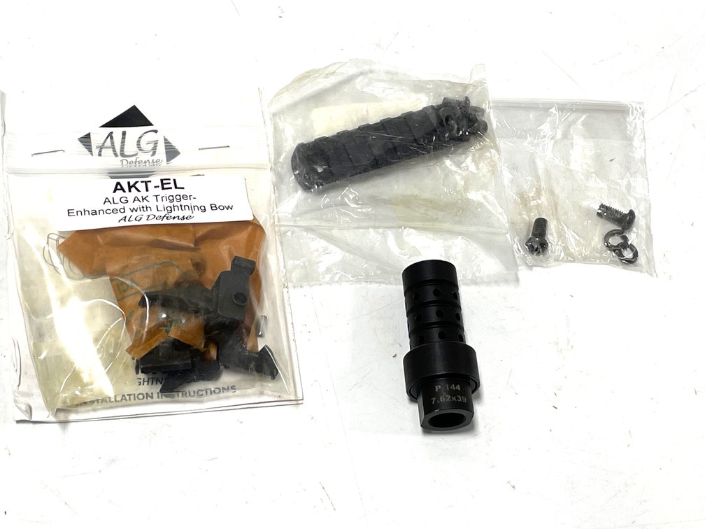 ALG Defense AKT-EL AK Trigger & 7.62x39 Muzzle Brake Lot