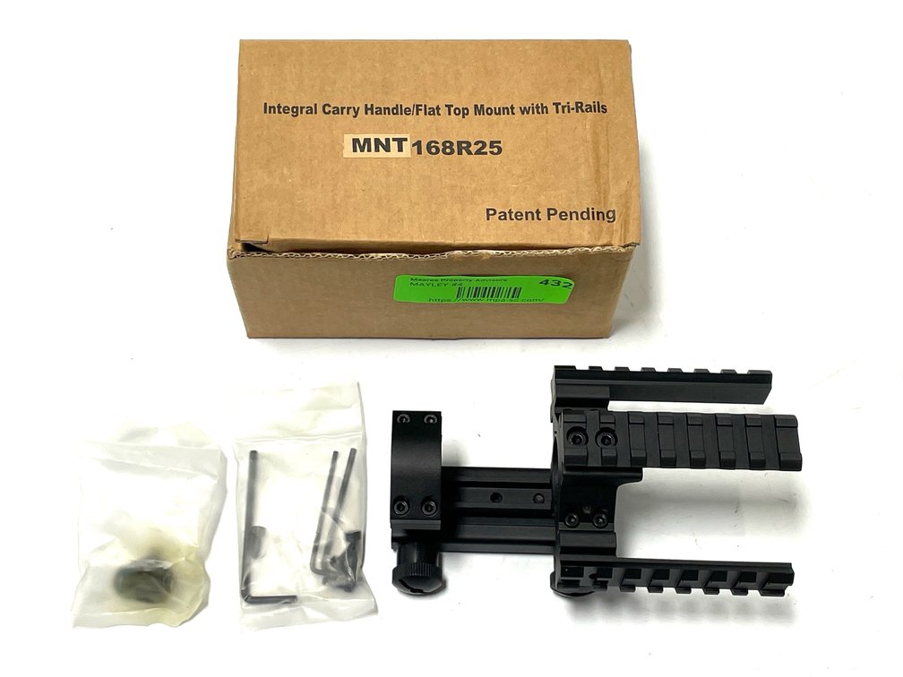 MNT 168R25 - Integral Carry Handle/Flat Top Tri-Rail Mount
