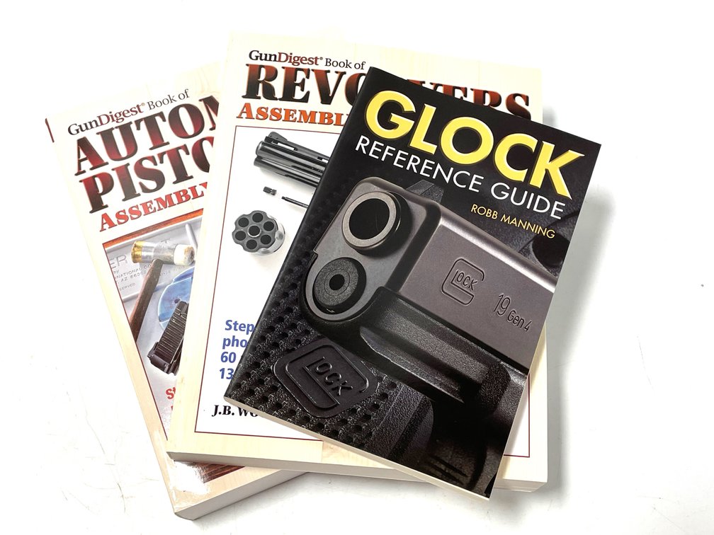 3-Book Lot: Gun Digest Assembly Manuals & Glock Reference Guide
