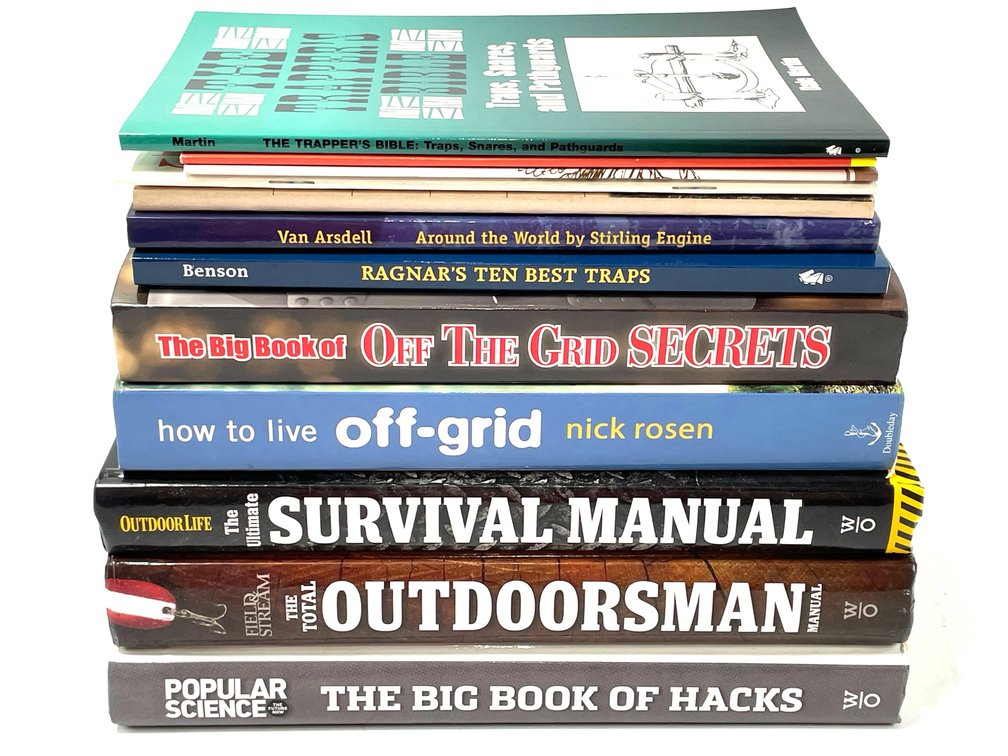 10-Volume Survival, Trapping & Off-Grid Literature Lot