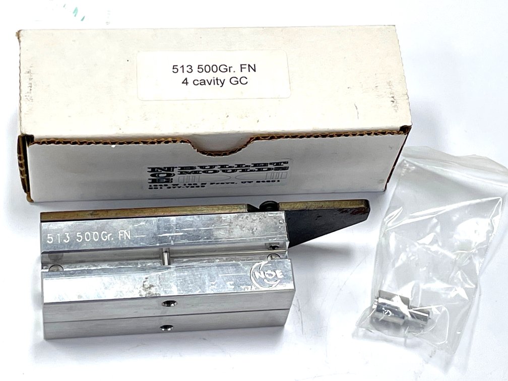 NOE 513 500Gr. FN 4-Cavity Gas Check Bullet Mold