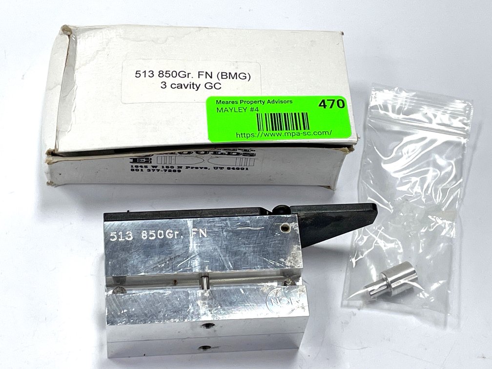 .513 Caliber - NEI/NOE 850-Grain FN (BMG) 3-Cavity Bullet Mold