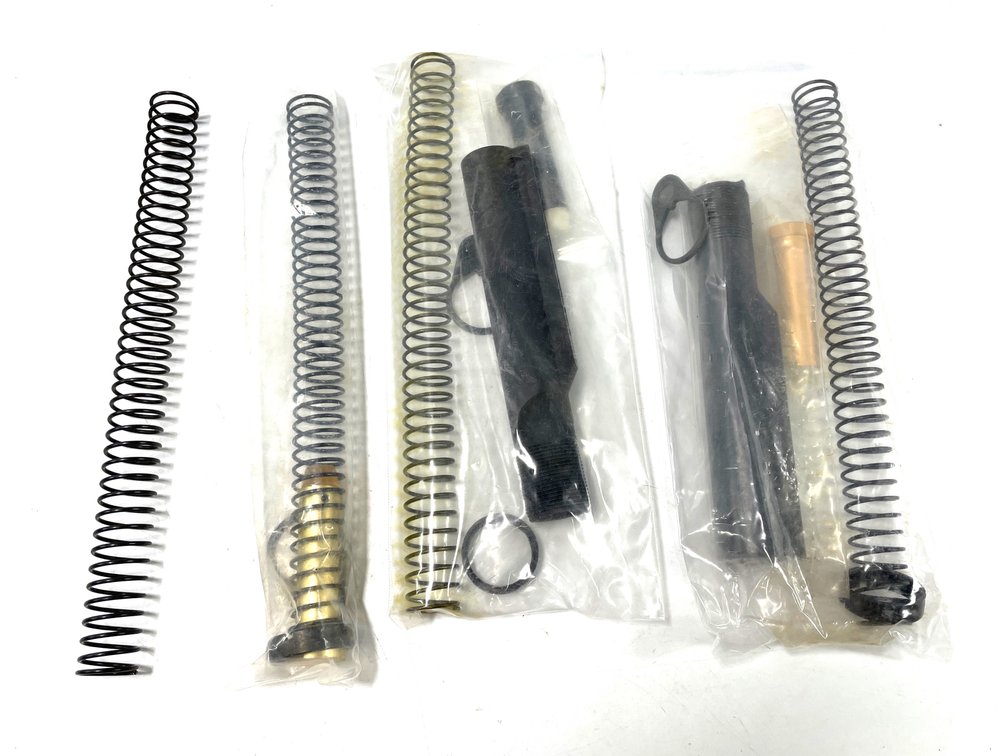 Four AR-15 Style Recoil Spring and Buffer Assemblies