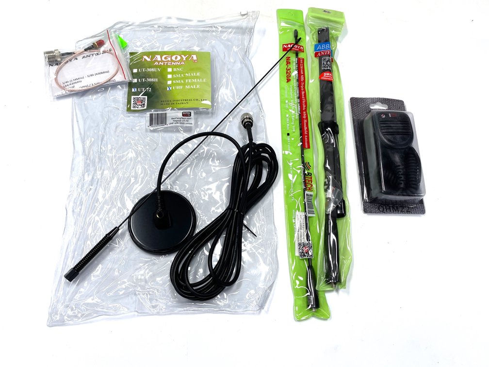 Assorted BTECH, Nagoya & ABBREE Radio Accessories