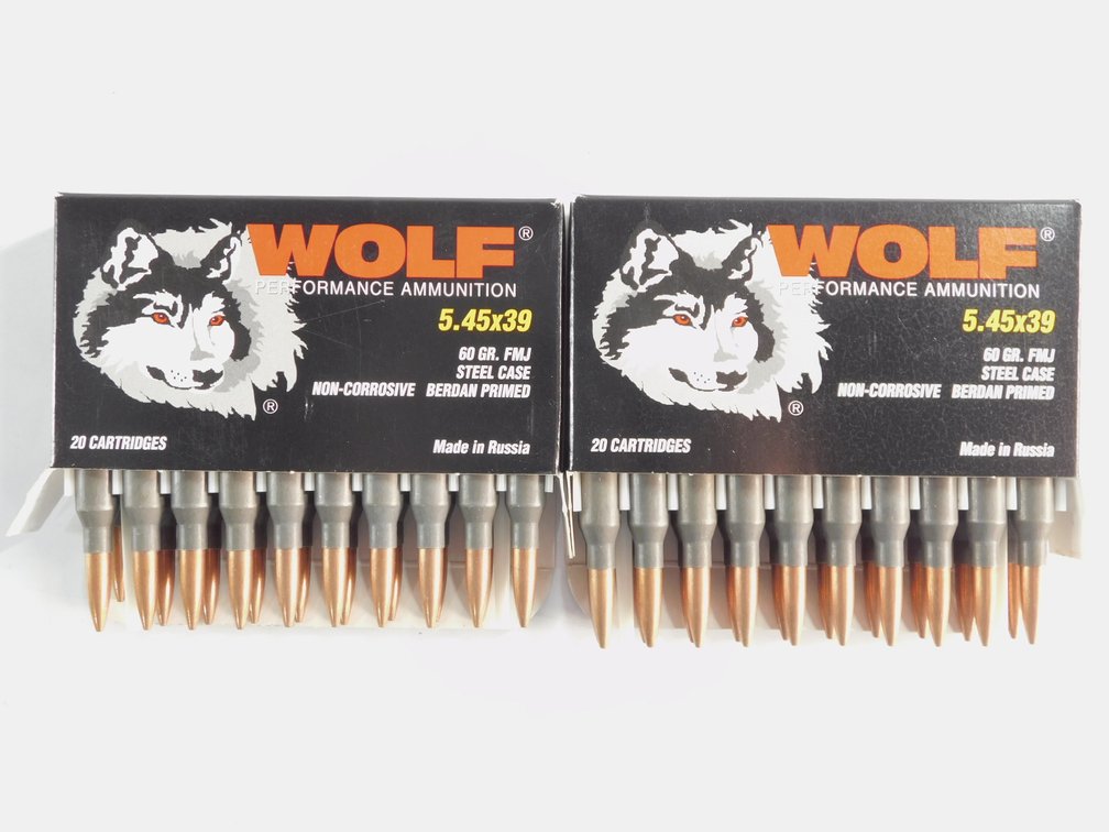 40 Rounds WOLF 5.45x39 60 Grain FMJ
