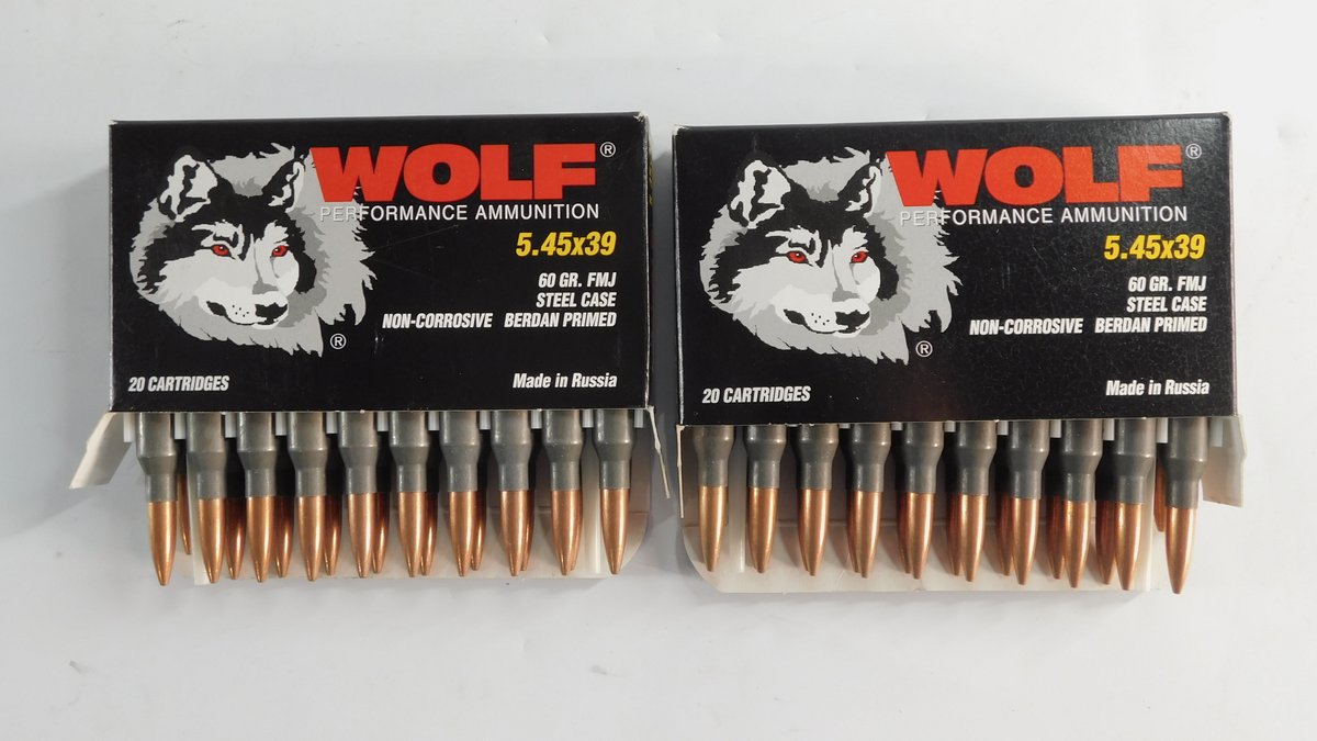 40 Rounds WOLF 5.45x39 60 Grain FMJ
