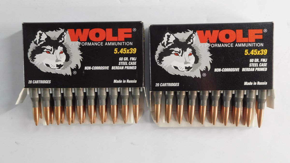 40 Rounds WOLF 5.45x39 60 Grain FMJ
