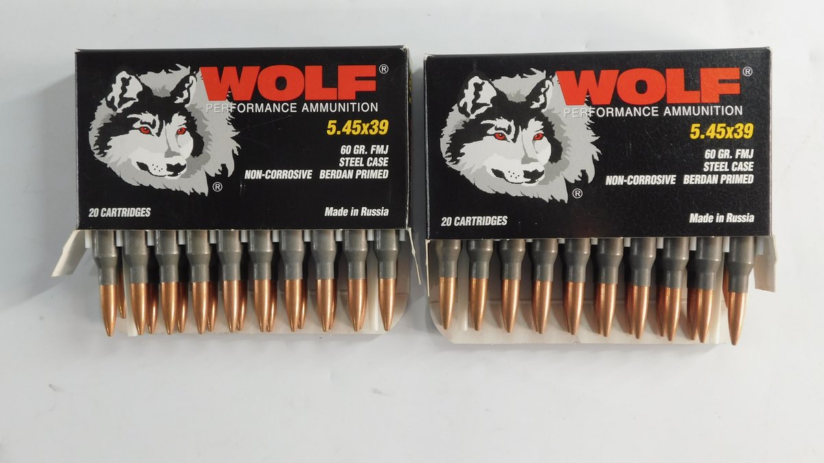 40 Rounds WOLF 5.45x39 60 Grain FMJ
