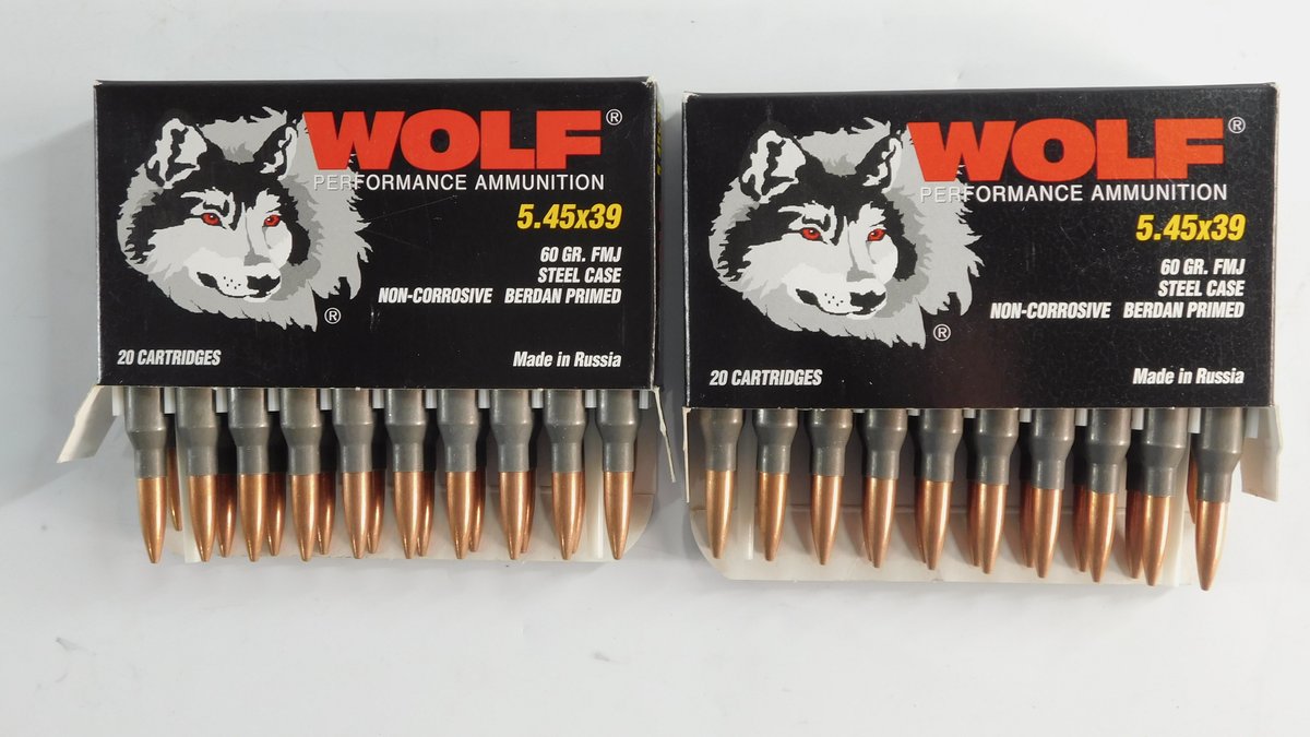 40 Rounds WOLF 5.45x39 60 Grain FMJ