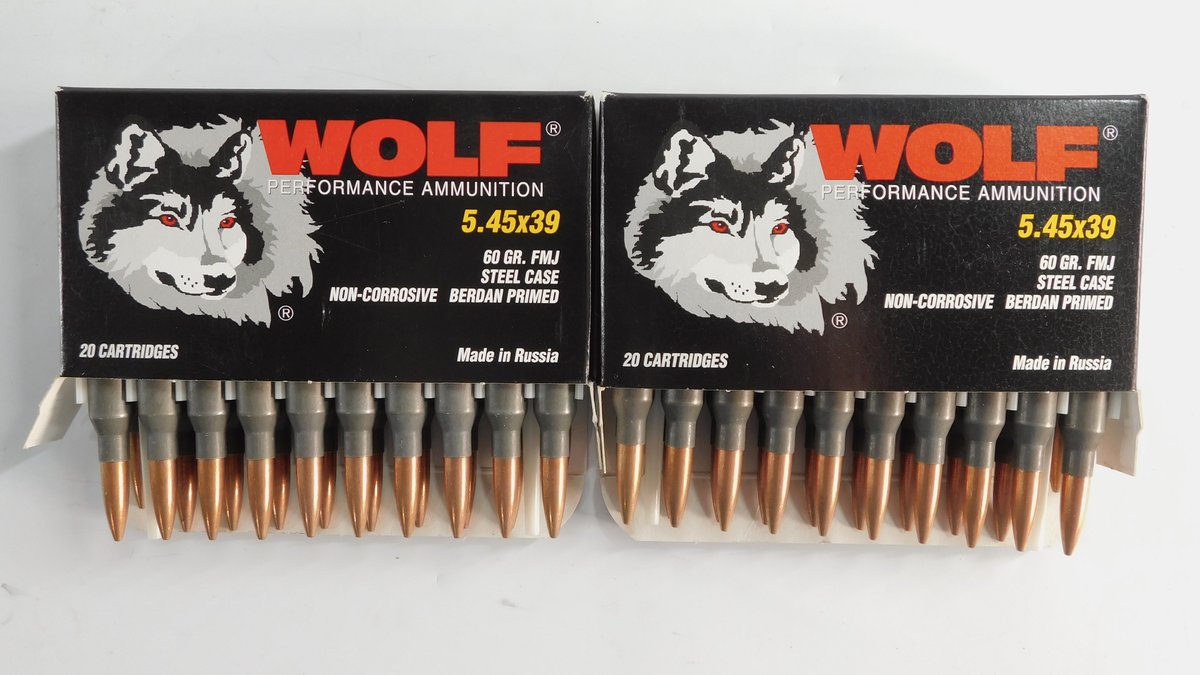 40 Rounds WOLF 5.45x39 60 Grain FMJ