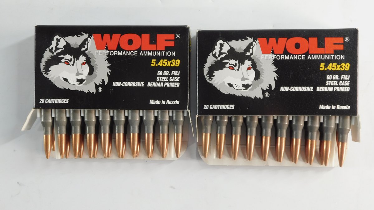 40 Rounds WOLF 5.45x39 60 Grain FMJ