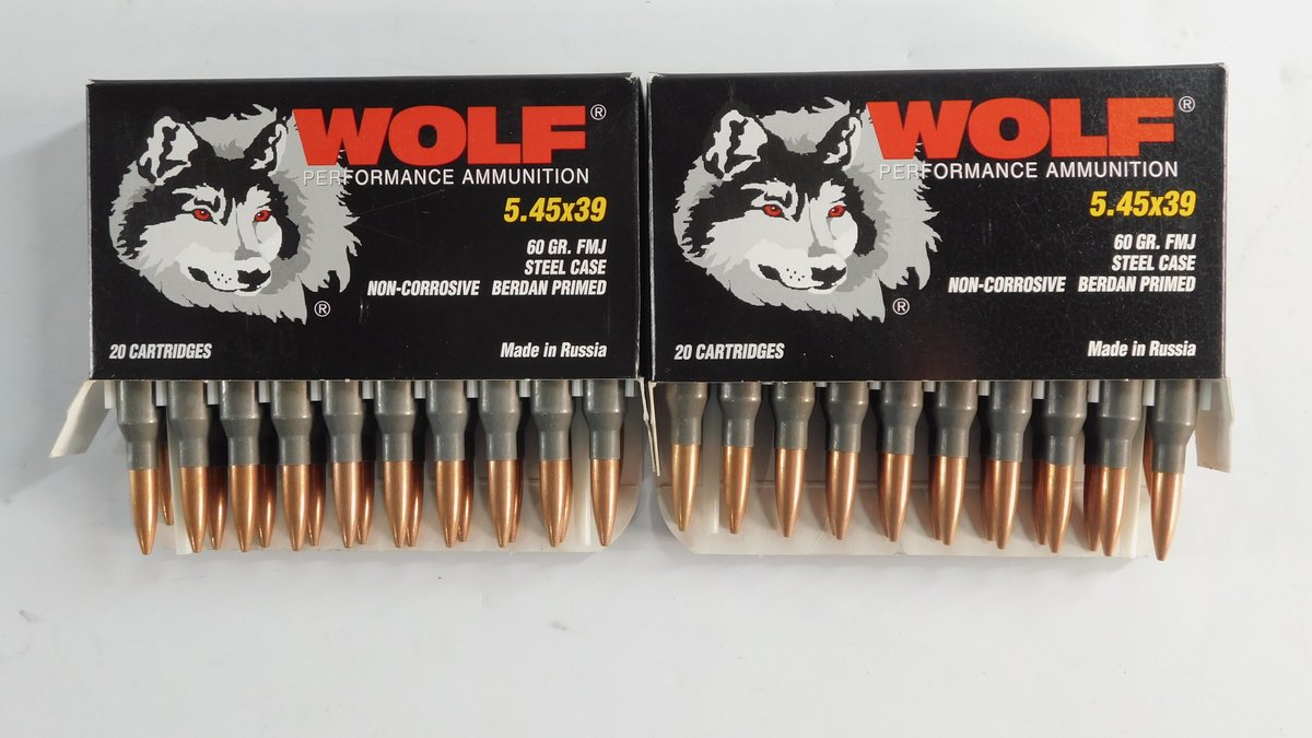 40 Rounds WOLF 5.45x39 60 Grain FMJ