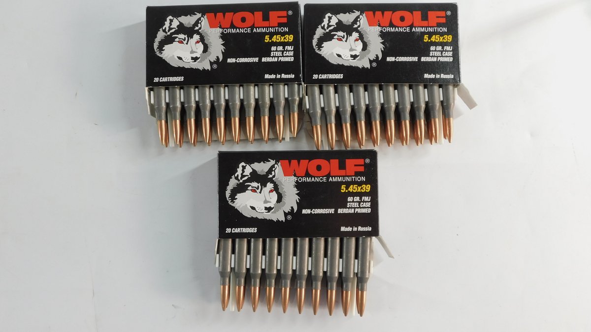60 Rounds WOLF 5.45x39 60 Grain FMJ