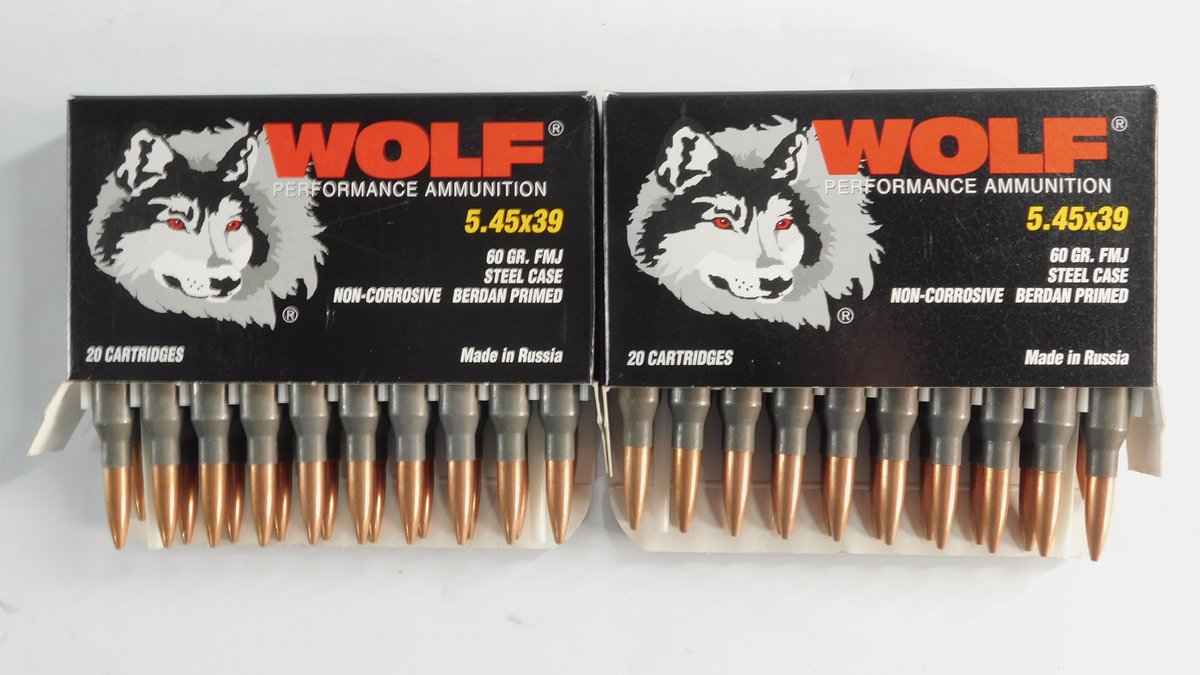 40 Rounds WOLF 5.45x39 60 Grain FMJ