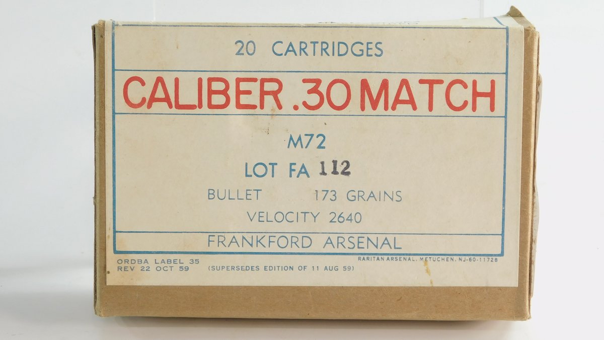 20 Rounds Frankford Arsenal .30 Caliber Match 173 Grain
