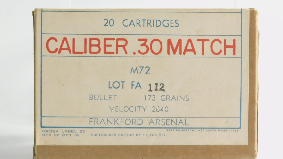 20 Rounds Frankford Arsenal .30 Caliber Match 173 Grain